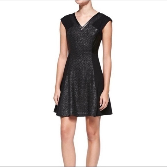rebecca taylor fit and flare dress Rebecca Taylor Gray Stretch Wool Fit & Flare Dress sz 0